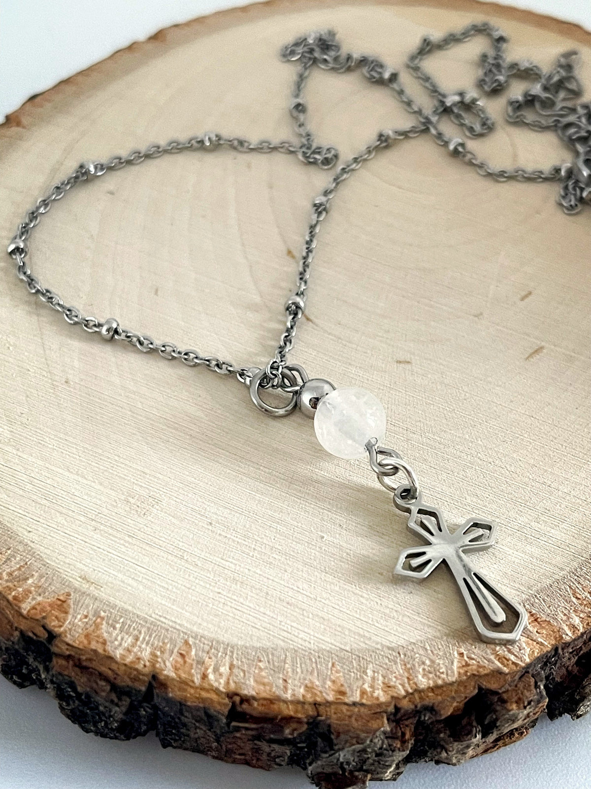 Walk by Faith Cross Necklace