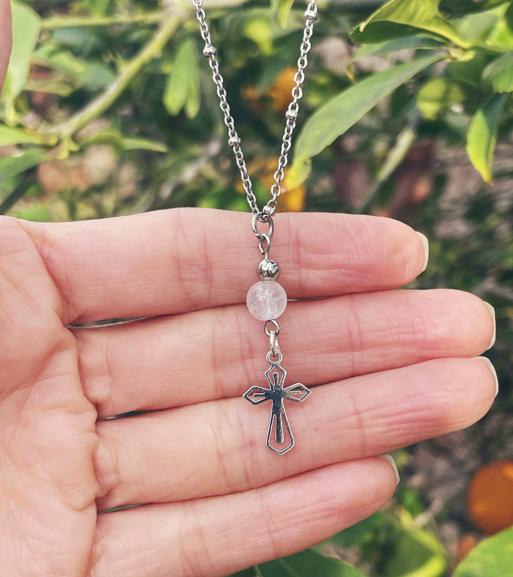 Walk by Faith Cross Necklace