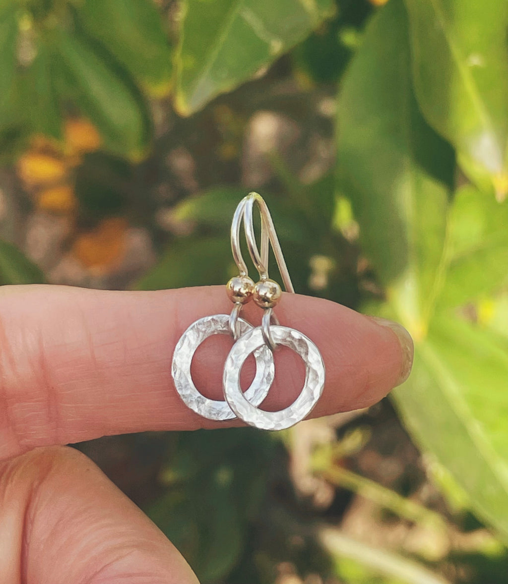 Dainty Silver Hoops