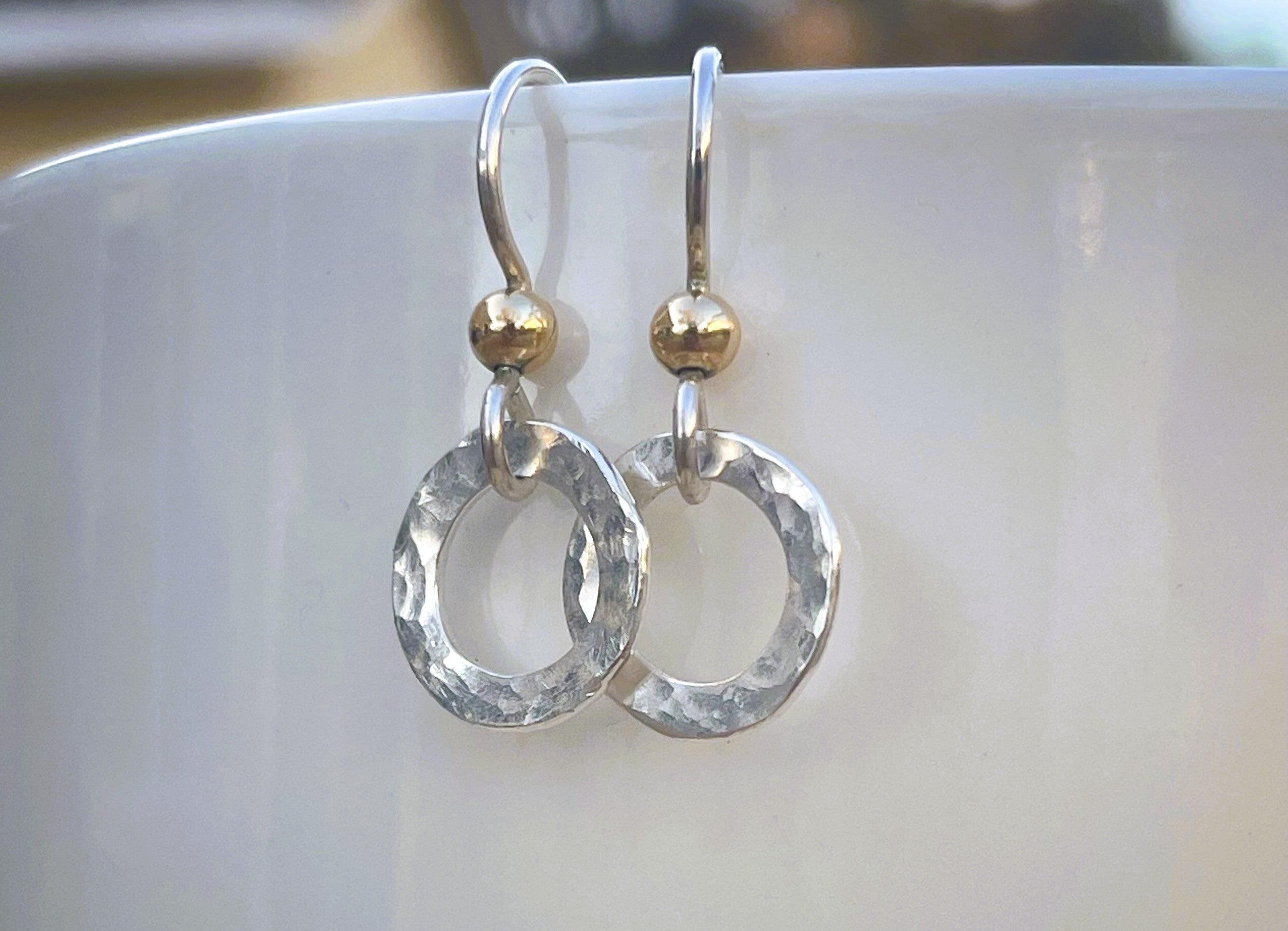Dainty Silver Hoops