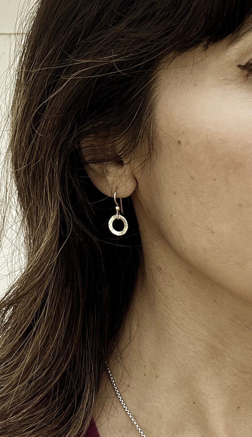 Dainty Silver Hoops