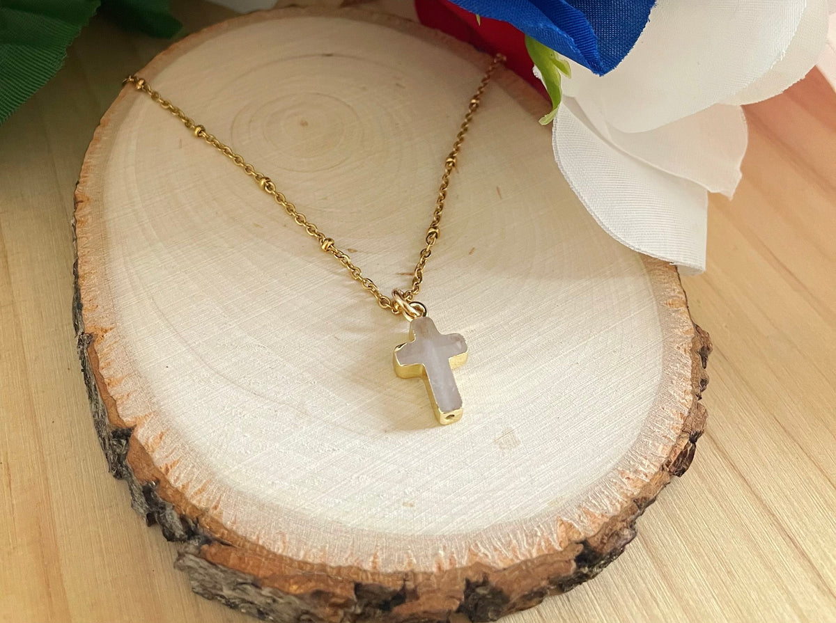 Crystal Quartz Cross