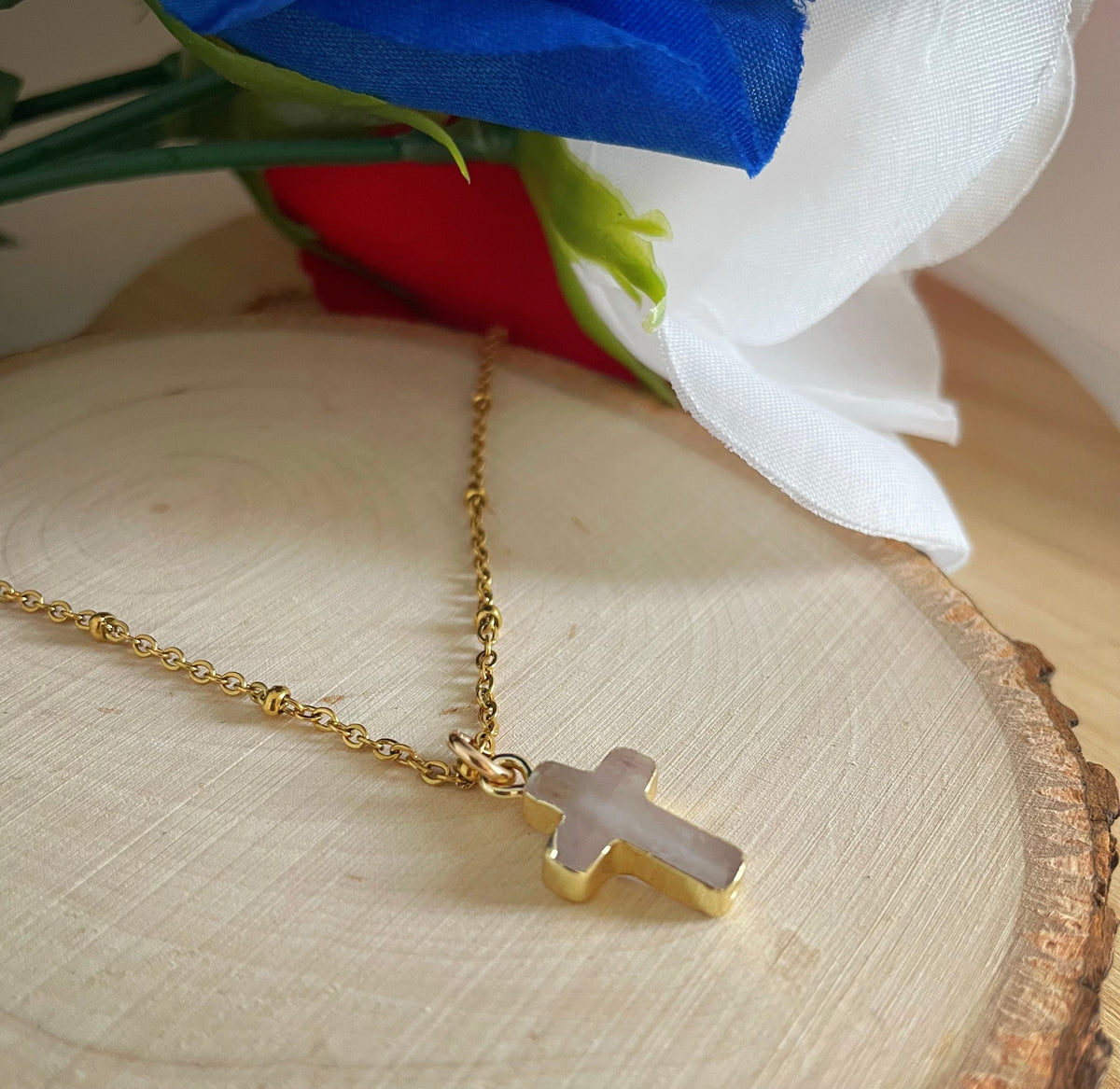Crystal Quartz Cross