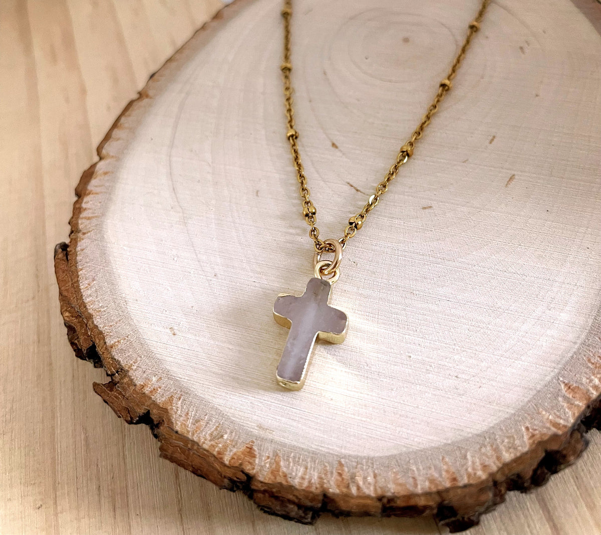Crystal Quartz Cross