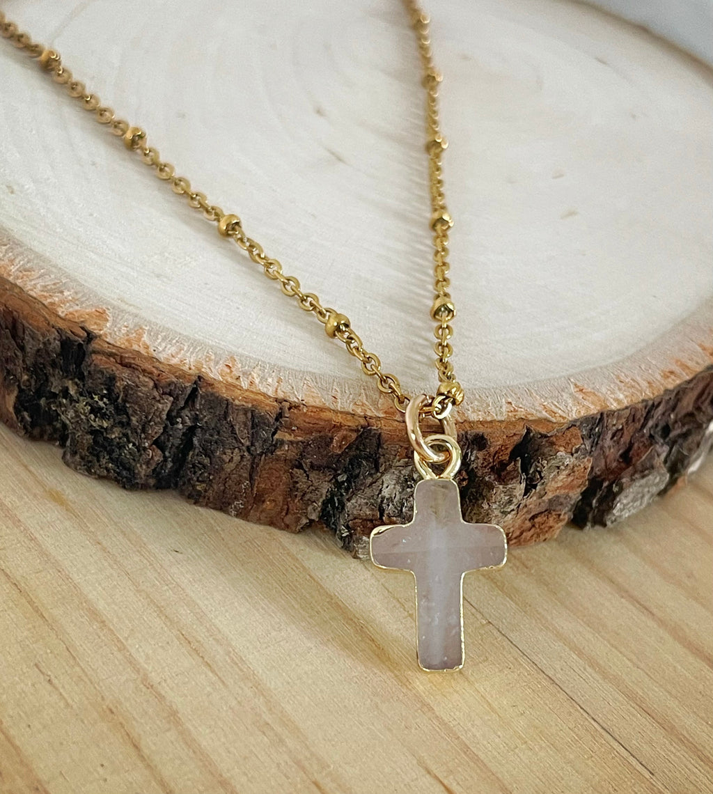 Crystal Quartz Cross