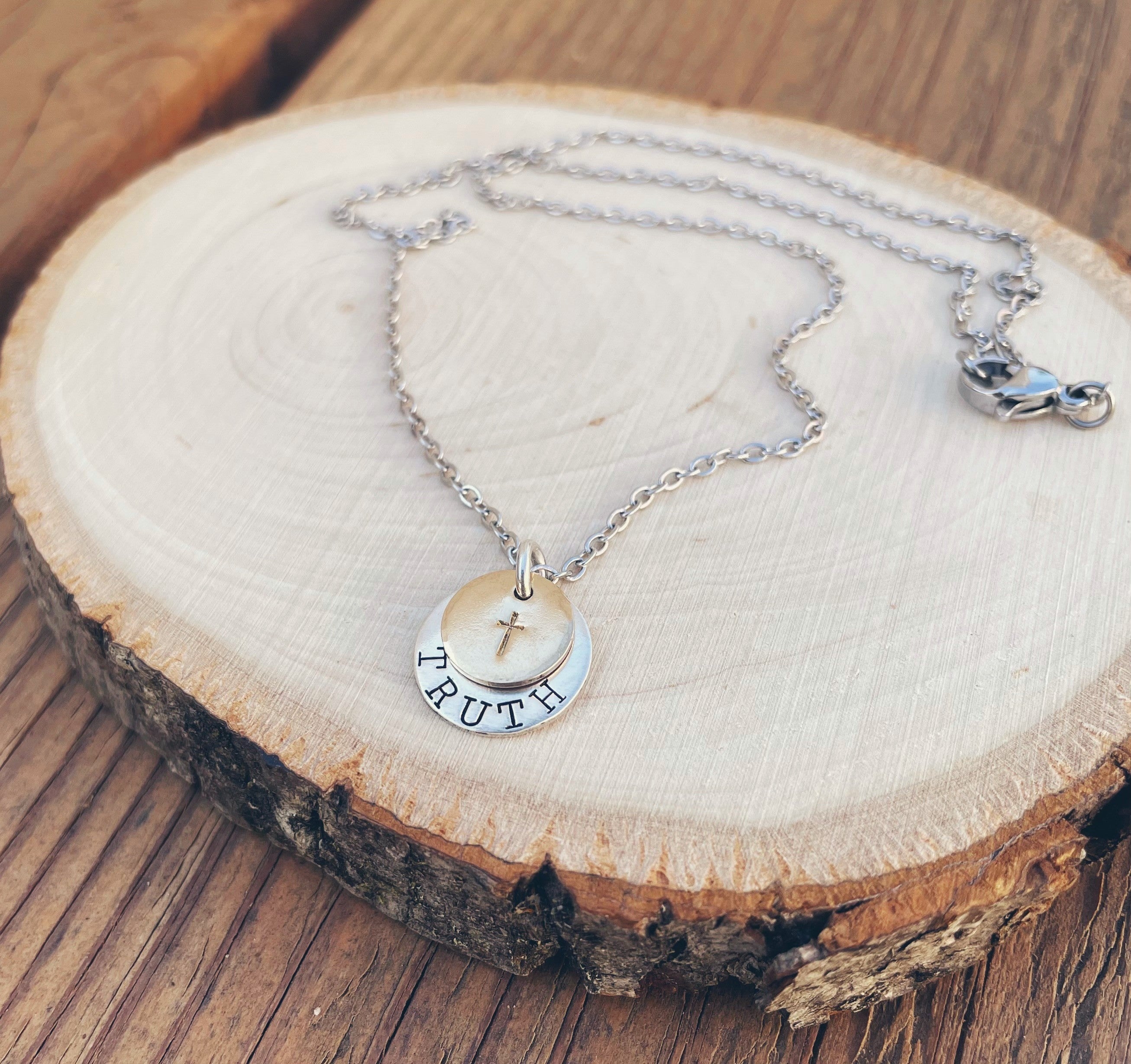 Truth Necklace- Mixed Metals