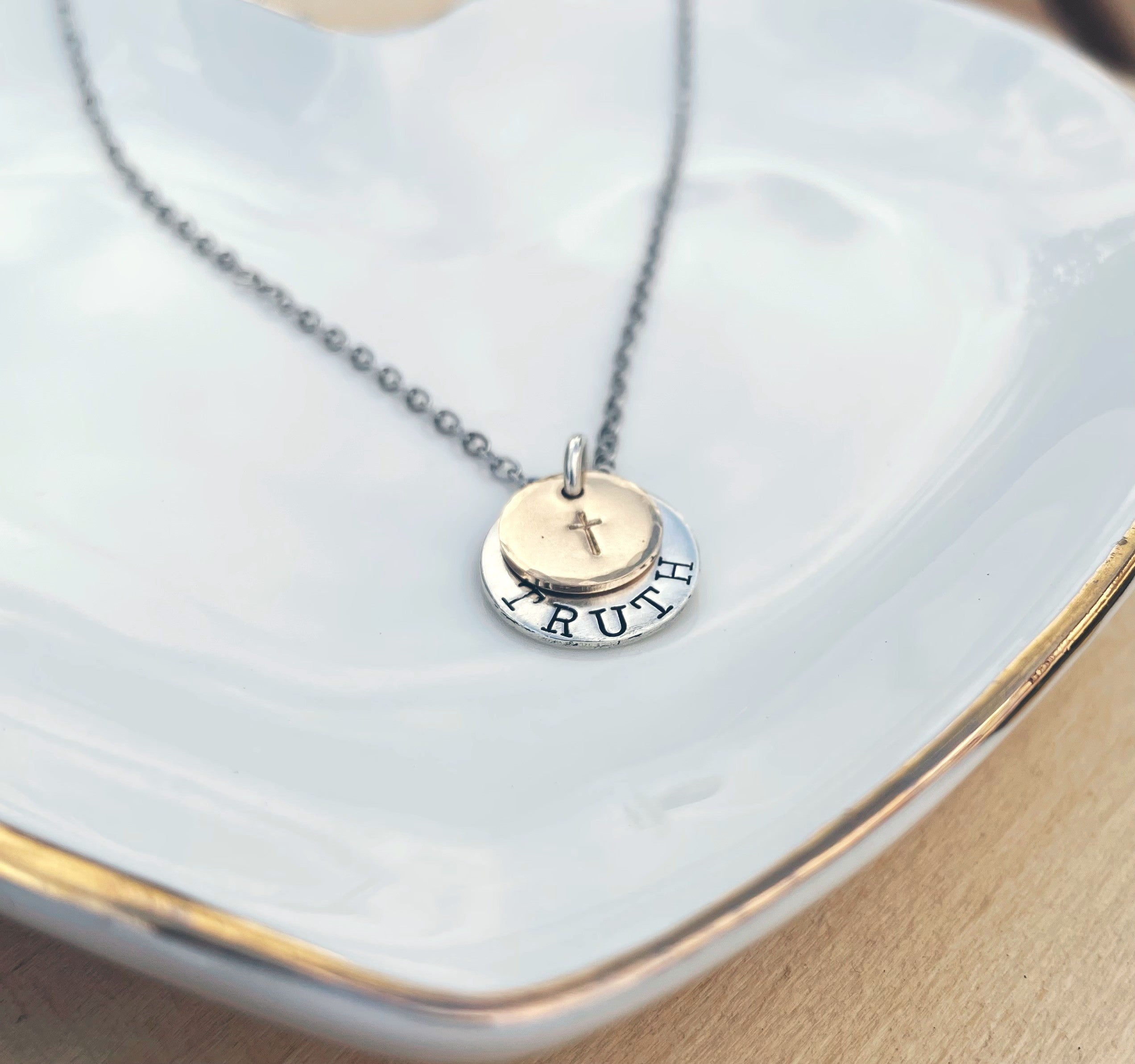 Truth Necklace- Mixed Metals