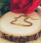 1776 Dainty  18K Gold PVD Stainless Steel Bracelet