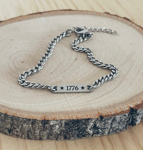 1776 Dainty Stainless Steel Bracelet