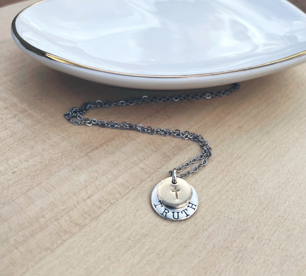 Truth Necklace- Mixed Metals