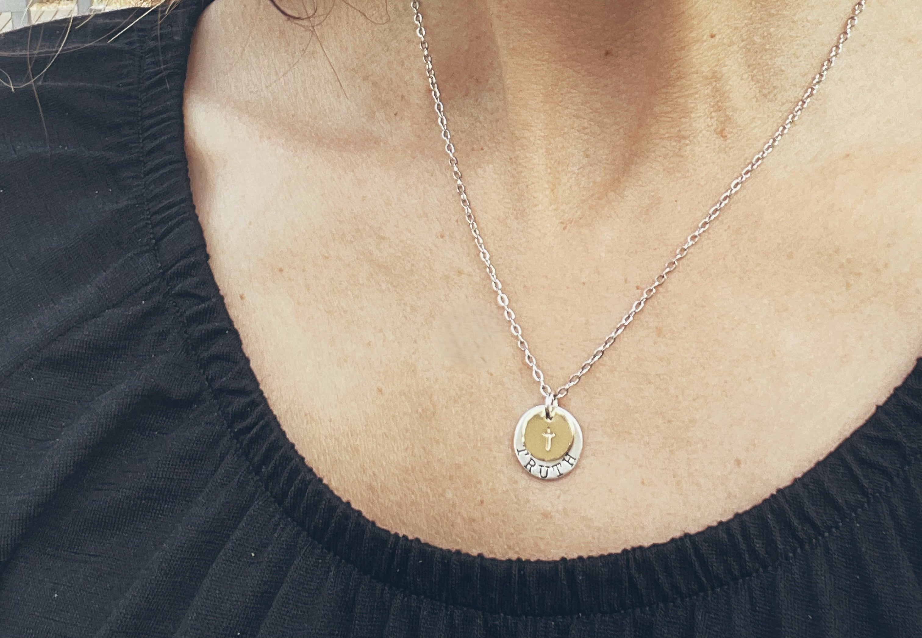 Truth Necklace- Mixed Metals